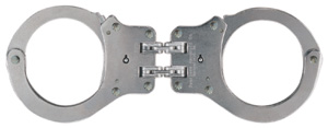 Peerless Model 801B Hinged Nickel Finish Handcuffs